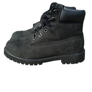 Timberland kids black boots size 5